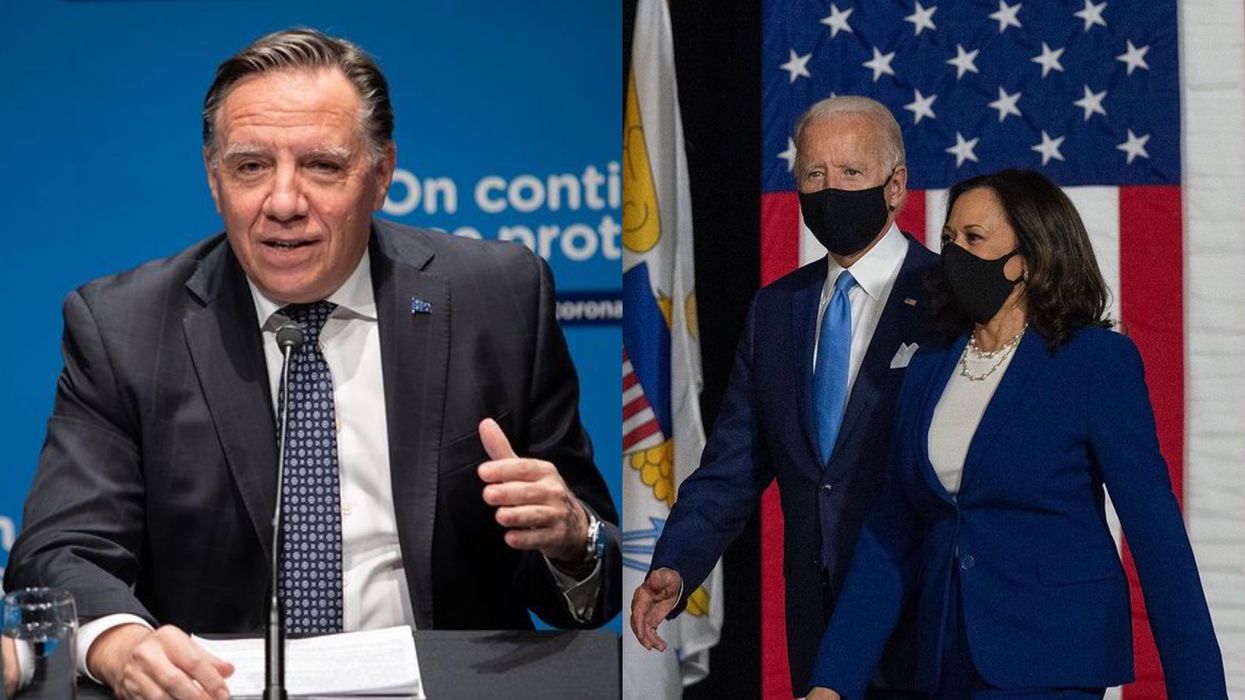 François Legault rappelle à Kamala Harris qu'elle est « toujours la bienvenue » au Québec