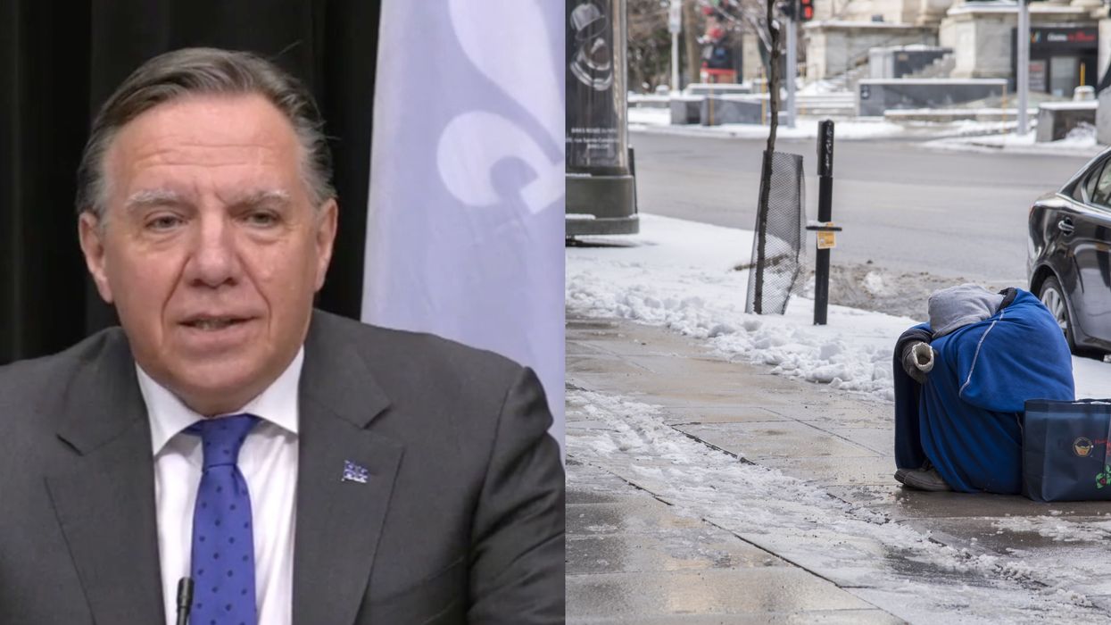 François Legault se prononce sur la situation des itinérants lors du couvre-feu au Québec