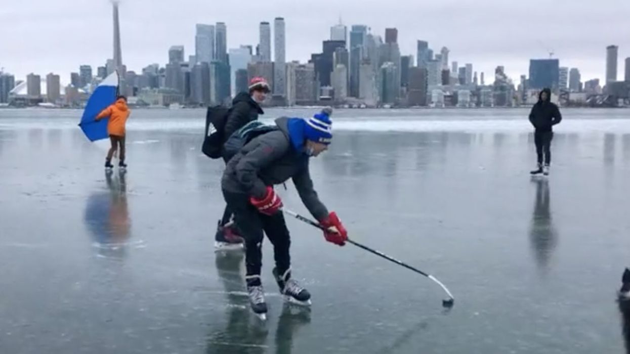 Torontonians And Their Dogs Are Frolicking All Over The City’s Frozen Waters (VIDEO)