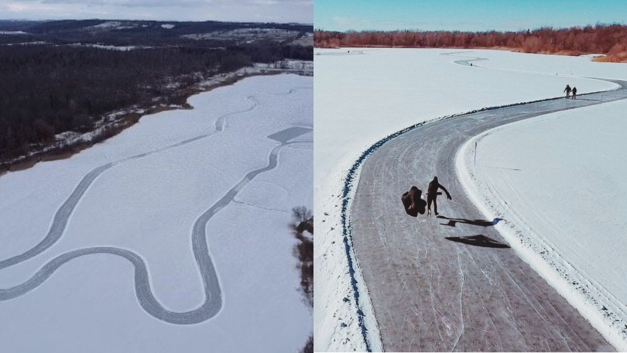 A Glistening New Ice Trail Near Toronto Takes You On A 2-km Loop Around A Snowy Lake