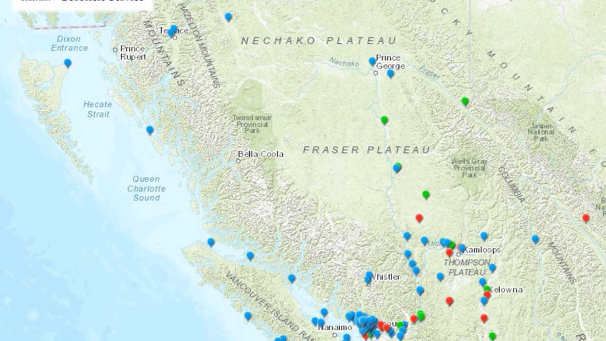 This Map Shows 200 Unsolved Cases Of Mysterious Human Remains All Over BC