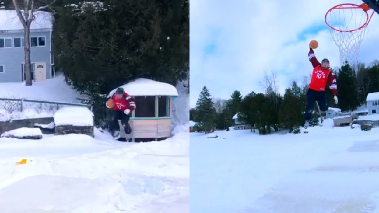 Ontario Skater With Zero Fear Nails Mind-Blowing Slam Dunk & Launches 25 Feet (VIDEO)