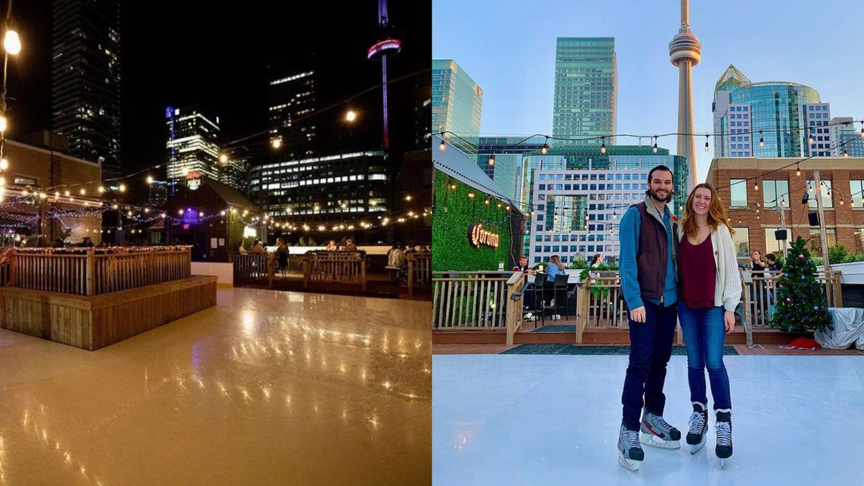 You Can Skate Through The Sky At Toronto's Rooftop Ice Rink That's Just Reopened