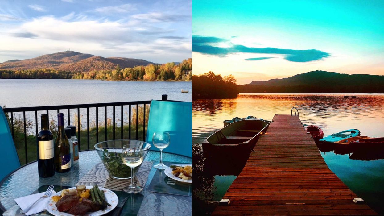 Cet Airbnb à 1h30 de Montréal est parfait pour observer des couchers de soleil en amoureux