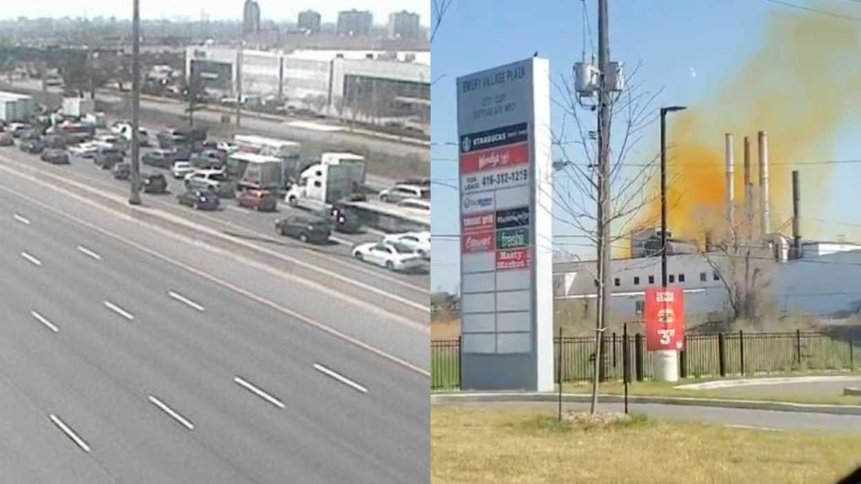 A Chunk Of Highway 400 Is Shut Down Due To 'Potentially Highly Toxic Fumes' (VIDEO)