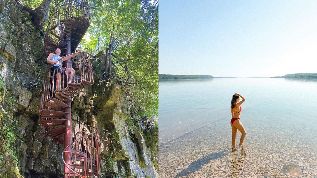 You Can Wander Past Breathtaking Ruins & Crystal Waters At This Secret Ontario Trail