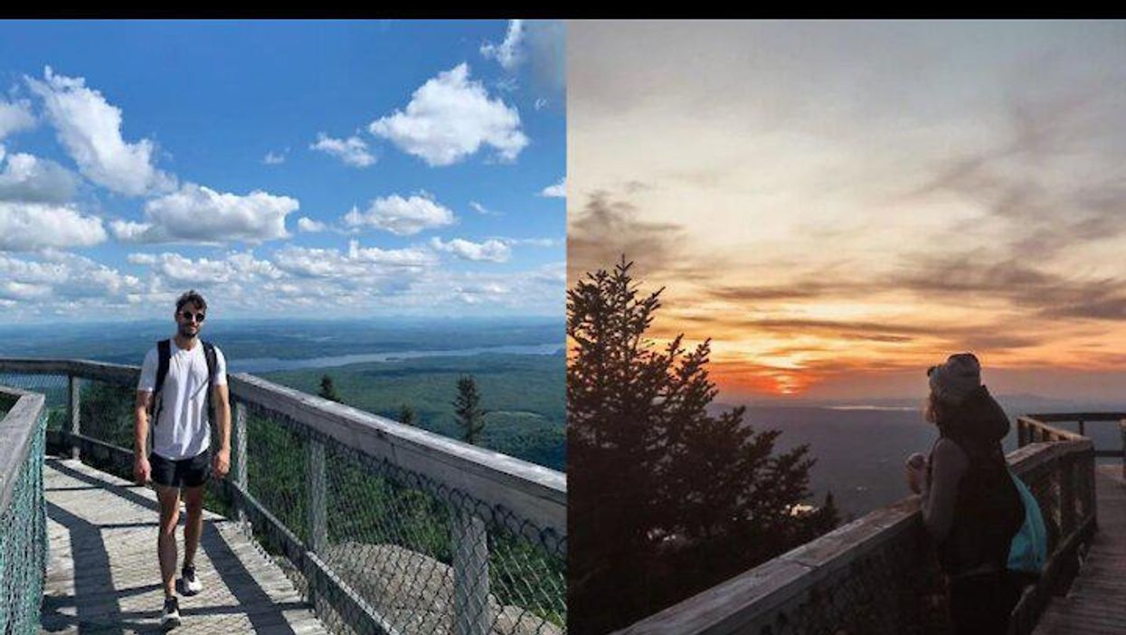 Cette passerelle à flanc de montagne se trouve à 1 h 30 de Montréal et la vue est WOW