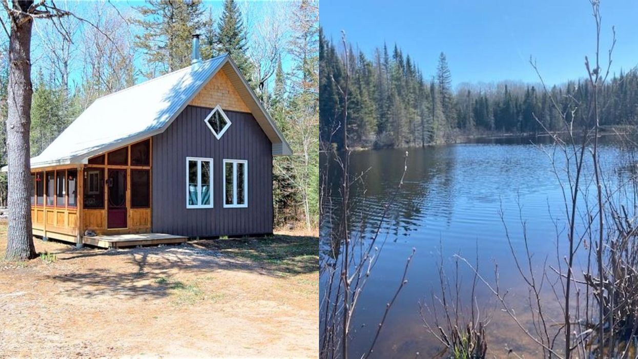 This Cozy $350K Home In Ontario Has Stunning Forest Trails & Spring-Fed Ponds