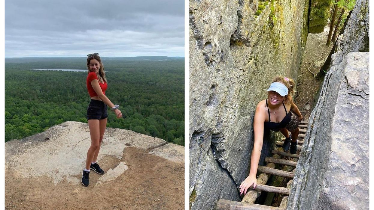 You Can Hike Through Towering Cliffs To The Top Of An Island At This Ontario Spot