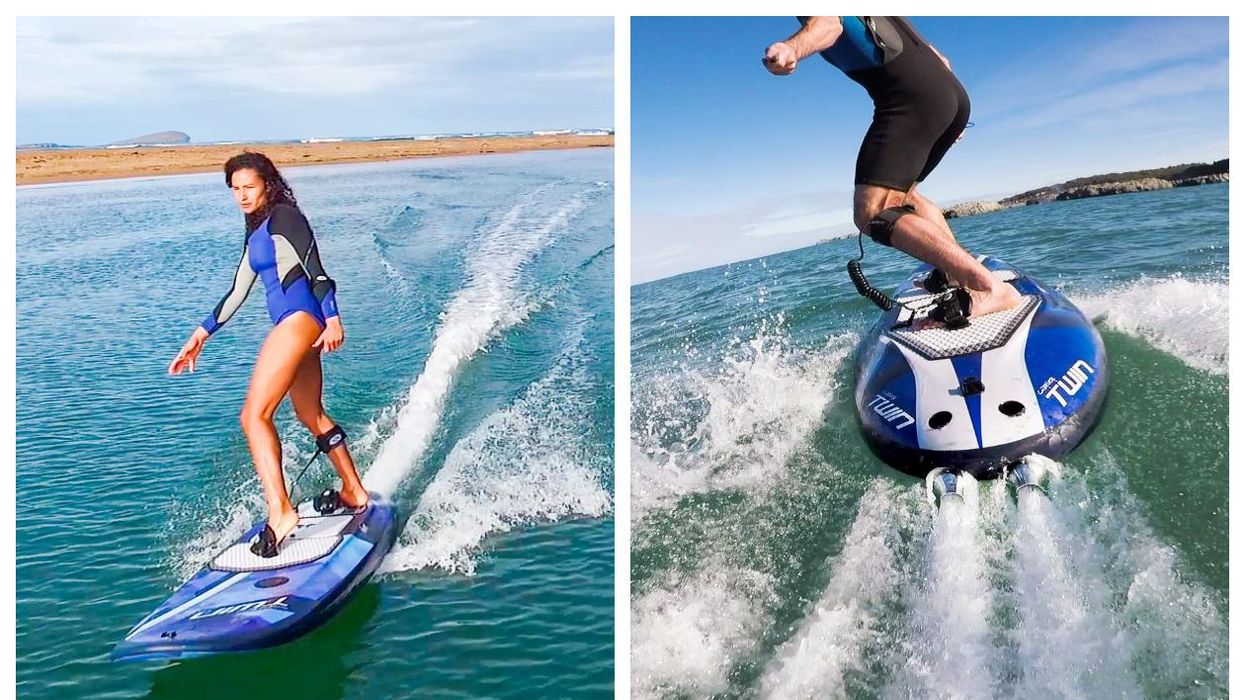 Tu peux faire du surf électrique allant jusqu'à 45 km/h à moins d'une heure de Montréal