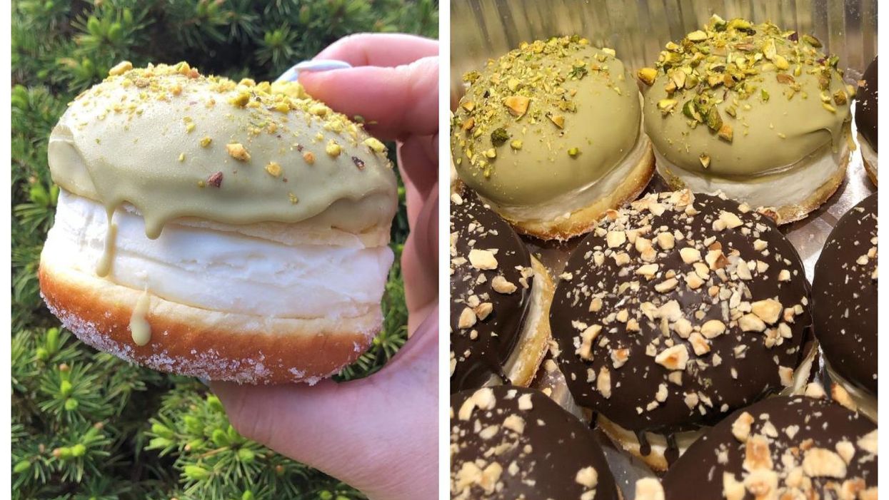 Tu peux commander des beignes « sandwich » décadents au gelato à Montréal et Laval