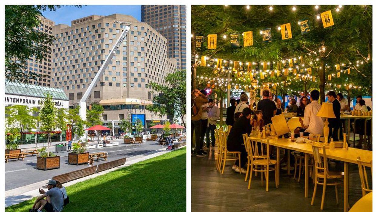 Ces 11 « oasis » pour se rassembler débarquent au centre-ville de Montréal cet été
