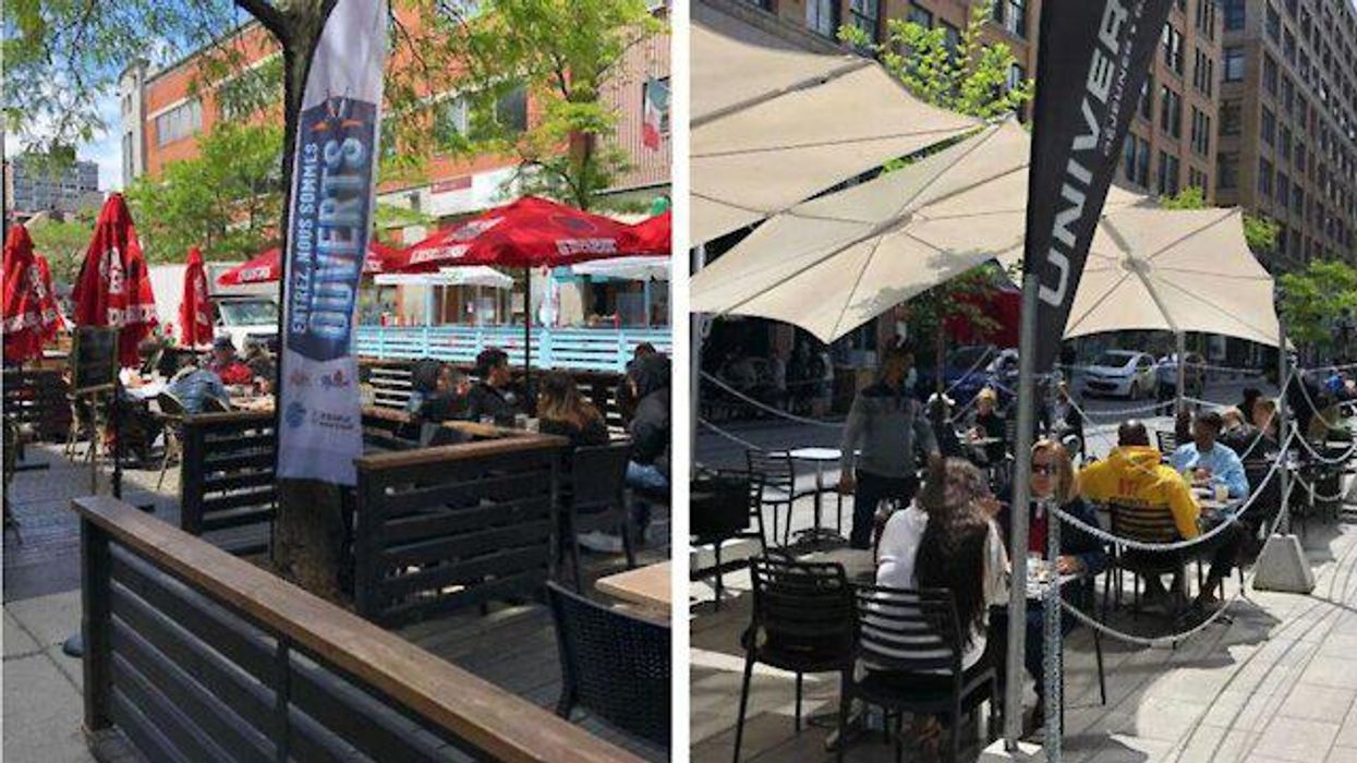 Les terrasses sont ouvertes à Montréal et elles ne sont curieusement pas remplies (PHOTOS)