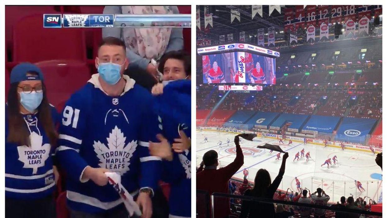 Maple Leafs Fans Took Over Montreal Last Night During Their Game Against The Habs (PHOTOS)