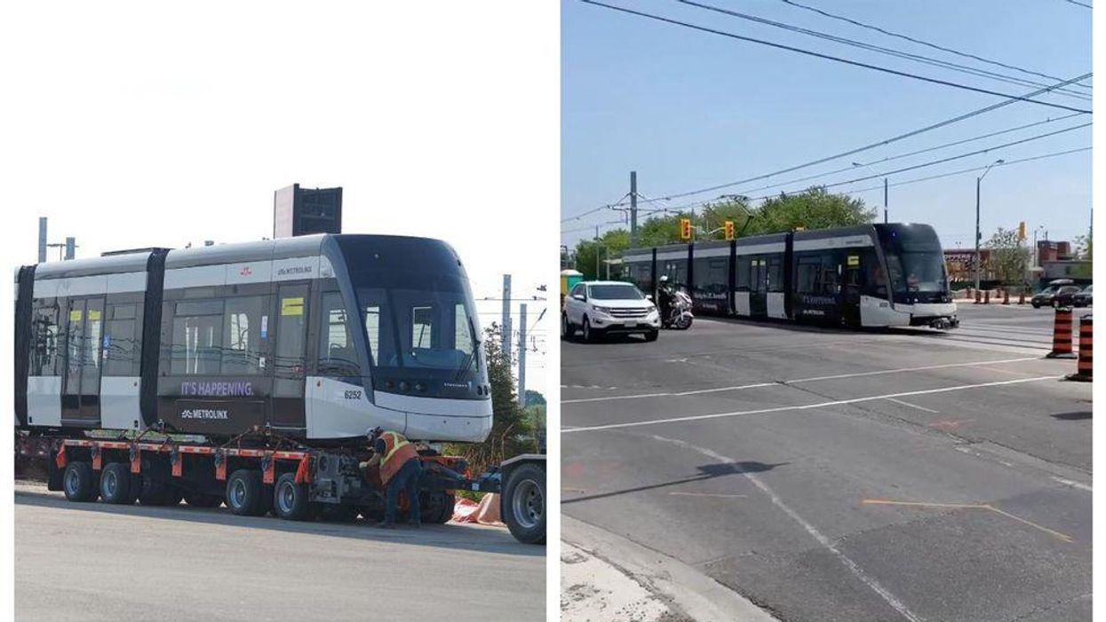 Torontonians Are Finally Spotting Eglinton LRT Vehicles & It's Not Just A Dream (PHOTOS)
