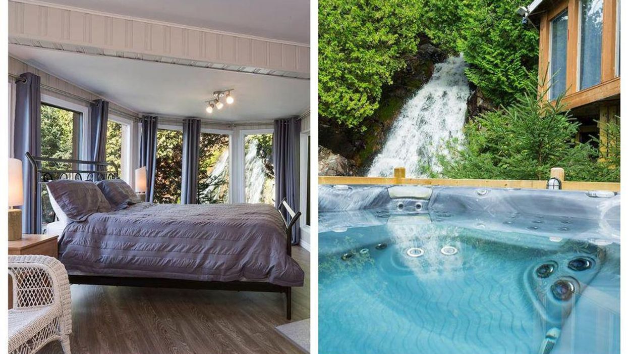 Ce Airbnb avec vue incroyable sur une chute est l'endroit rêvé pour des vacances au Québec
