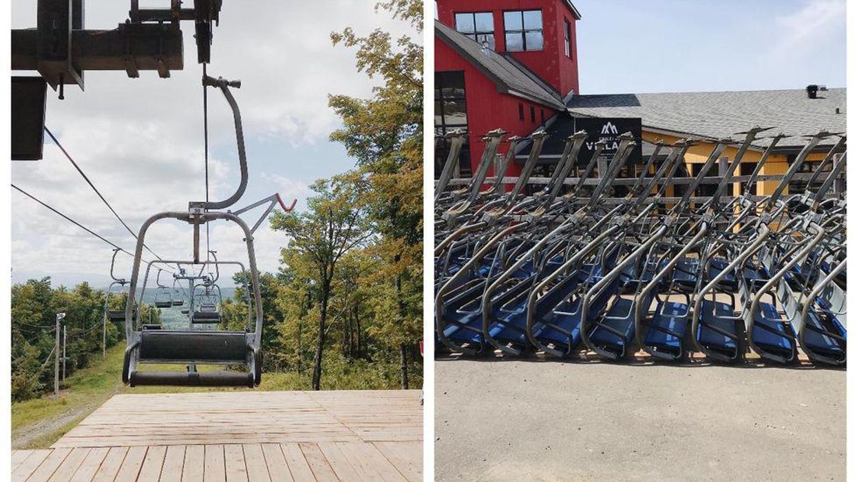 Ce mont près de Montréal vend ses « chair lifts » et c'est la déco vintage qu'il te faut