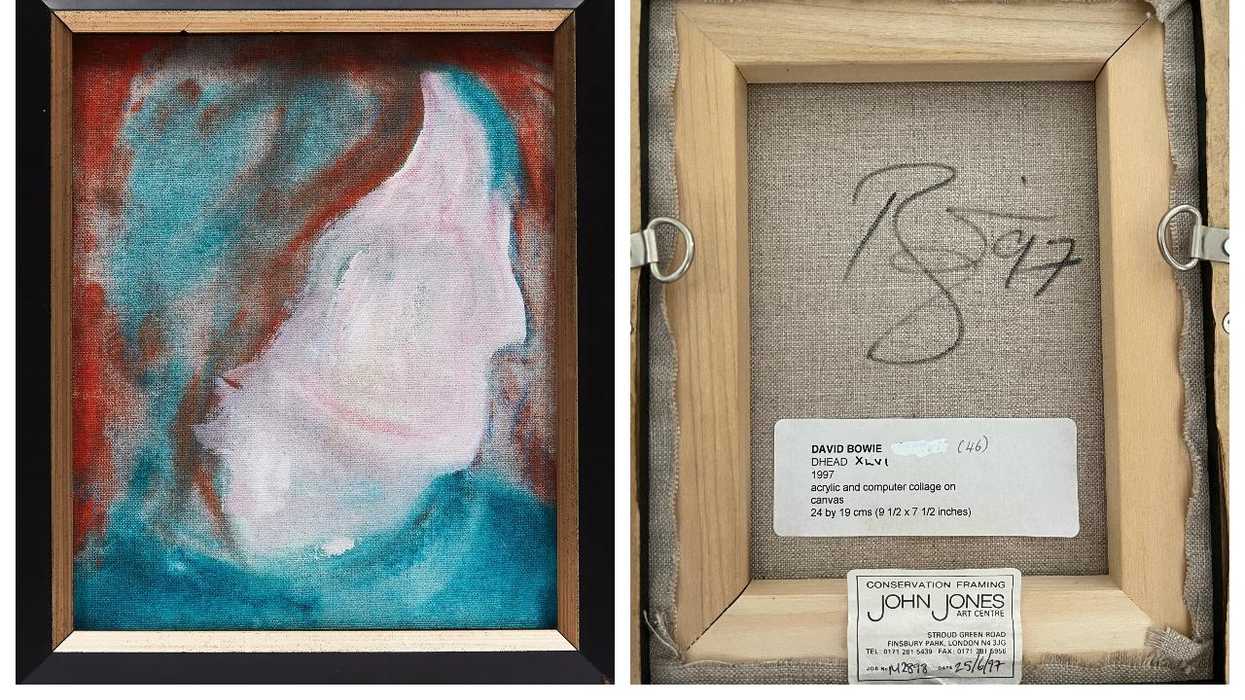 Someone Found A Rare Painting By David Bowie At A Random Donation Store In Ontario