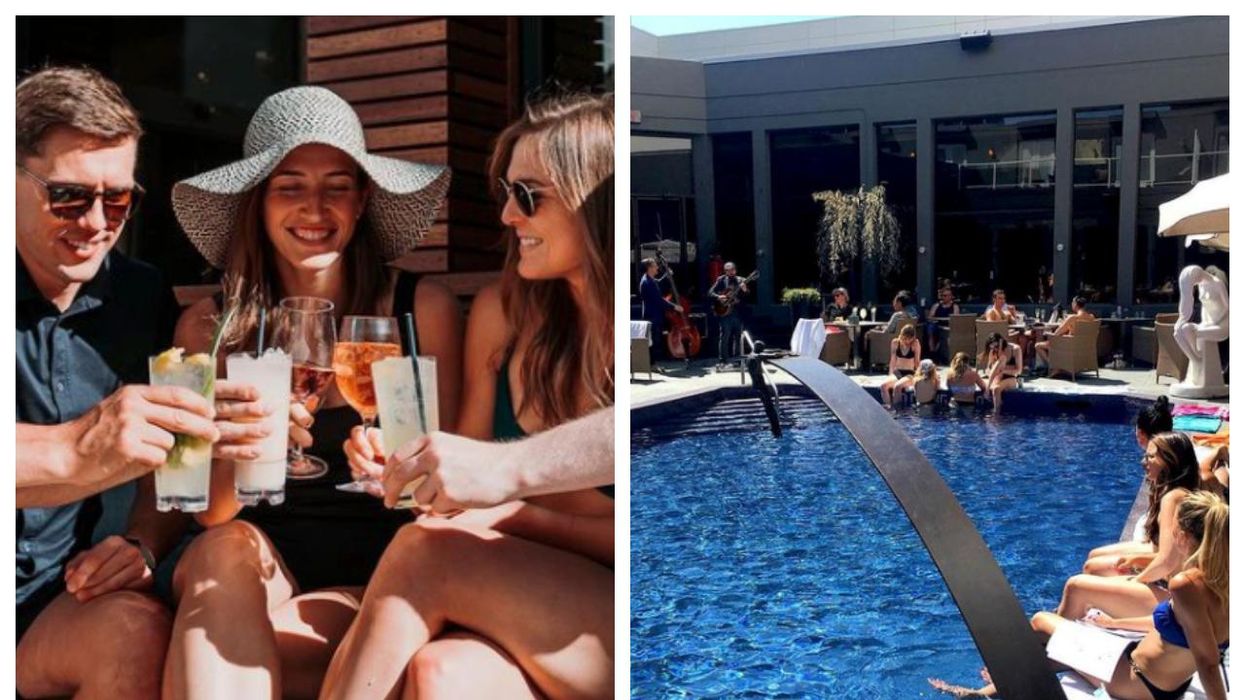 Calgary's 'Urban Oasis' Patio Pool Is Open For Summer & The Cocktails Are Next-Level