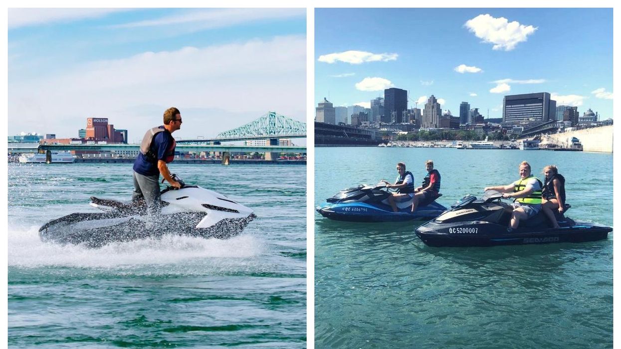 Tu peux faire de la motomarine à Montréal à moins de 90 $ la demi-heure avec une vue WOW