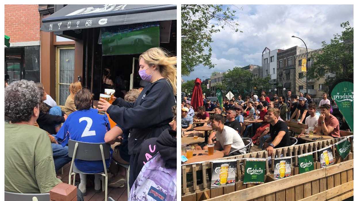 1er match de la France à l'Euro 2020 : Les bars de Montréal pleins à craquer (PHOTOS)
