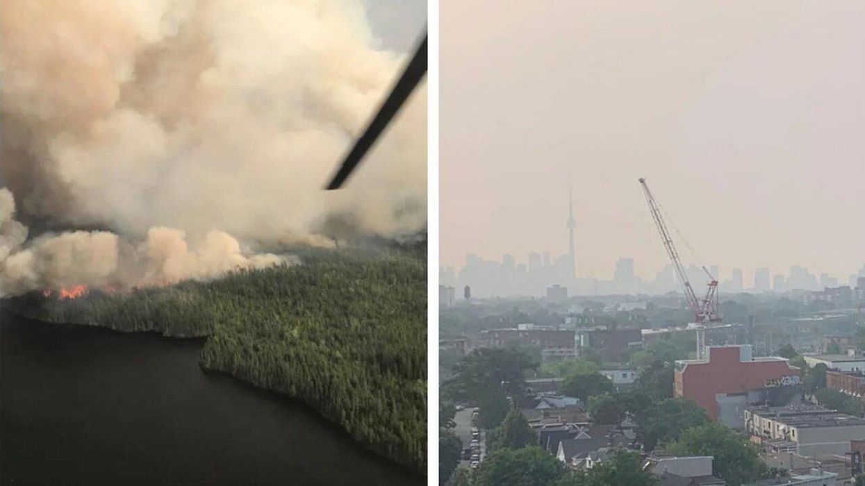 Toronto Is Literally The Big Smoke RN & It’s Because Northern Ontario Is On Fire (PHOTOS)