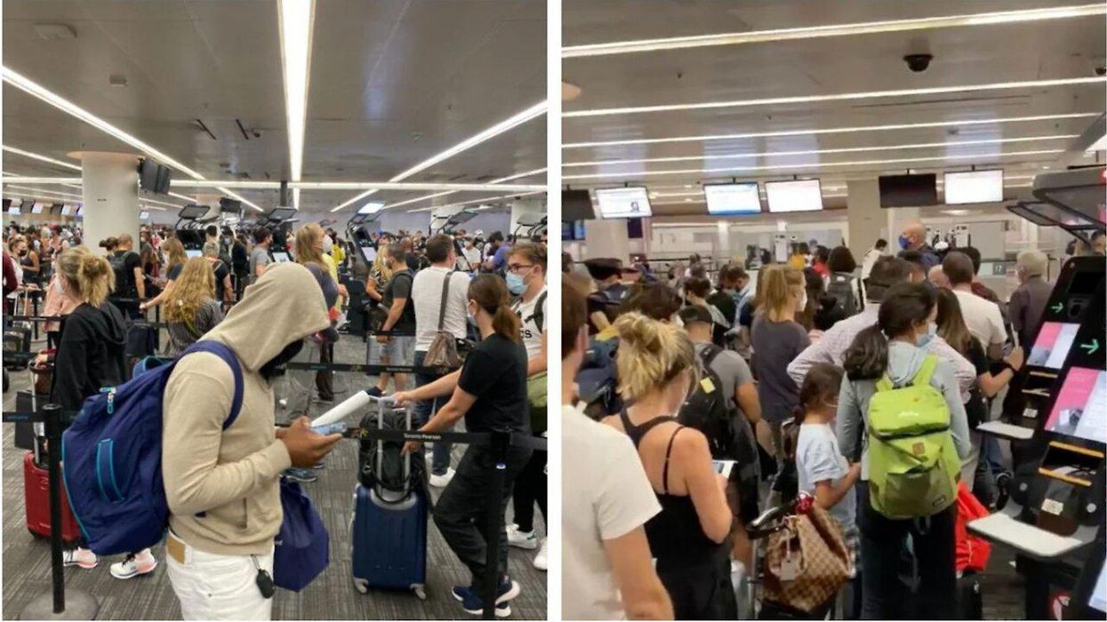 The Lineups At Pearson Were 'Absolute Chaos' This Week & Travellers Want Answers (PHOTOS)