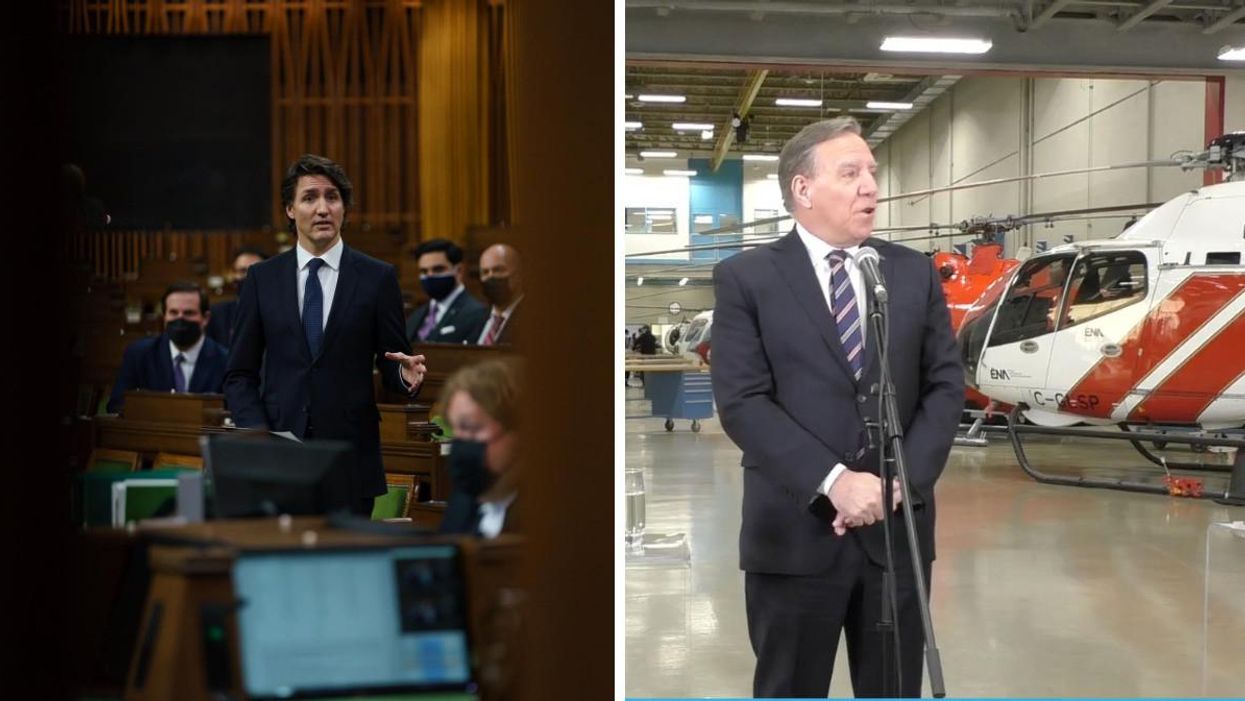 Trudeau veut invoquer la Loi sur les mesures d'urgence et Legault s'y oppose