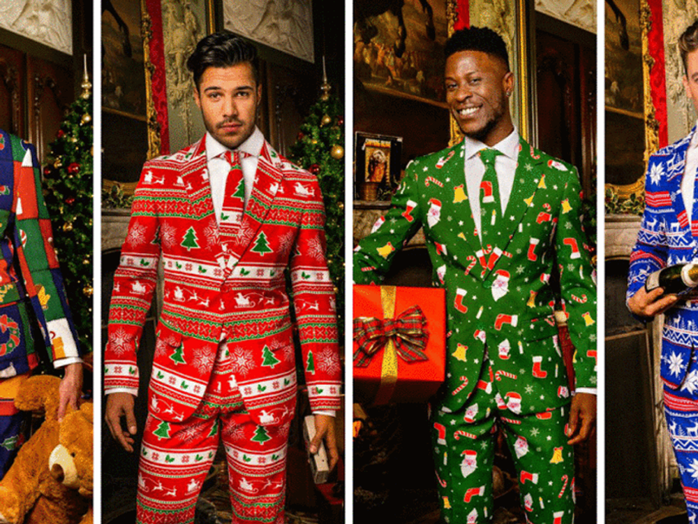 Ugly christmas sweater suit best sale