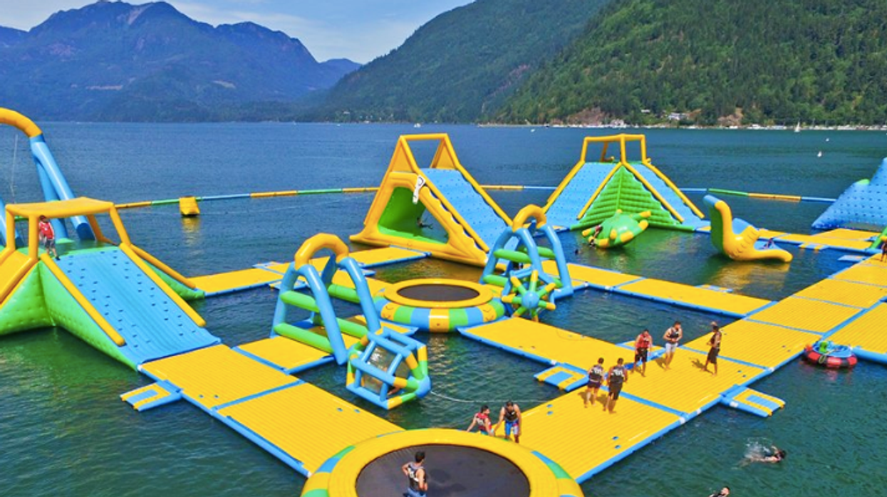 Trampoline clearance water park