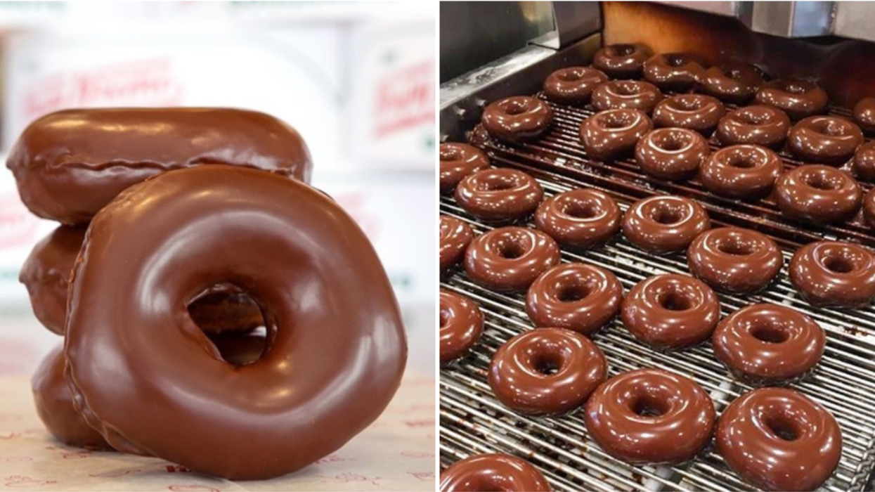 Krispy Kreme sert des beignes couverts de chocolat une journée seulement au Québec
