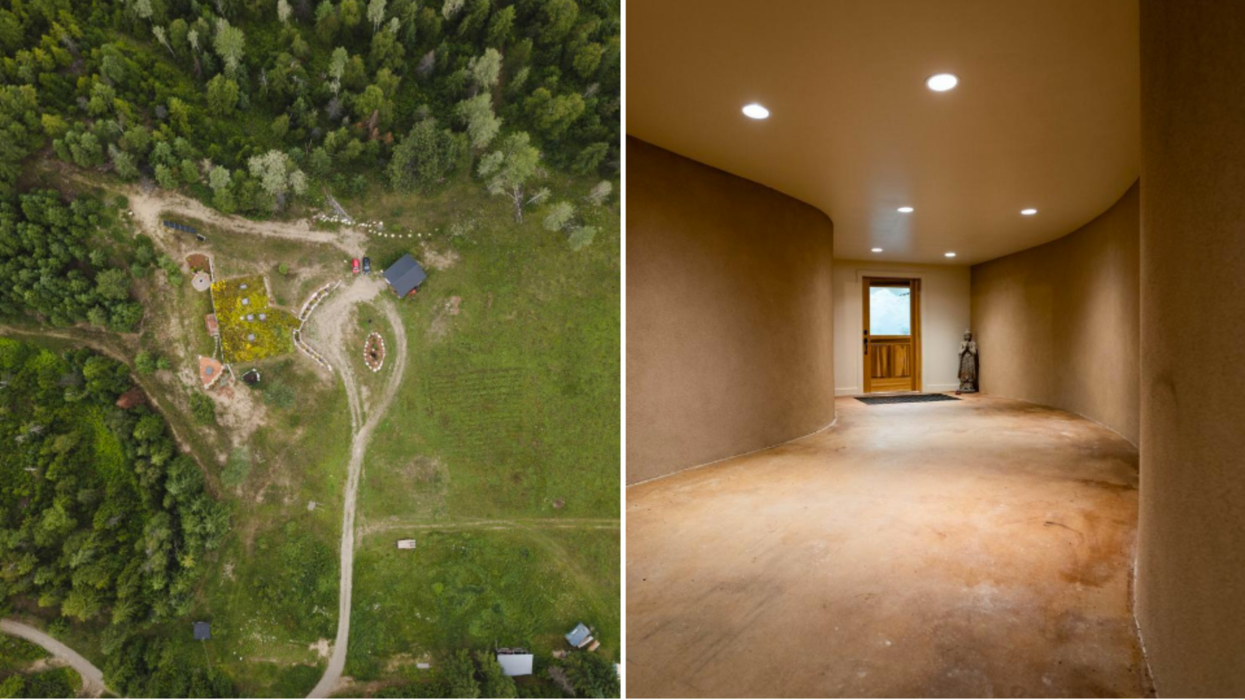 This Underground Hobbit Home For Sale In BC Has A Super Chic Interior (PHOTOS)
