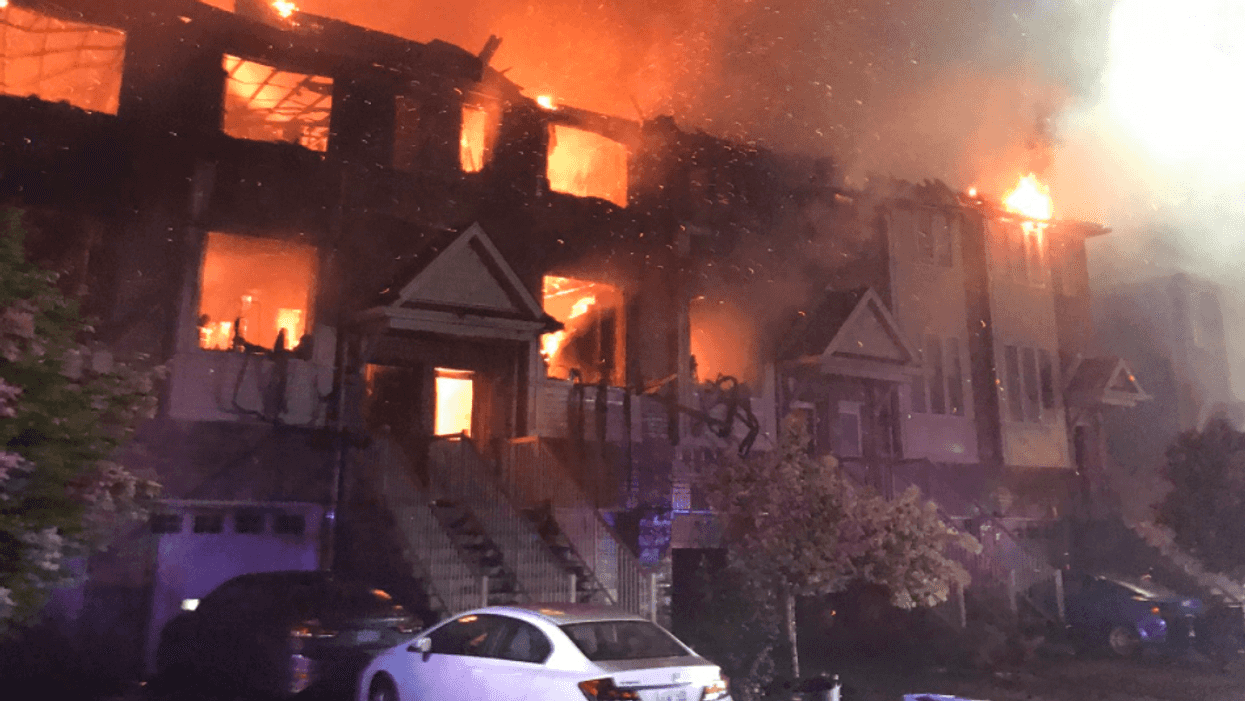 An Entire Townhouse Complex Is Up In Flames In Ontario Right Now (PHOTOS)