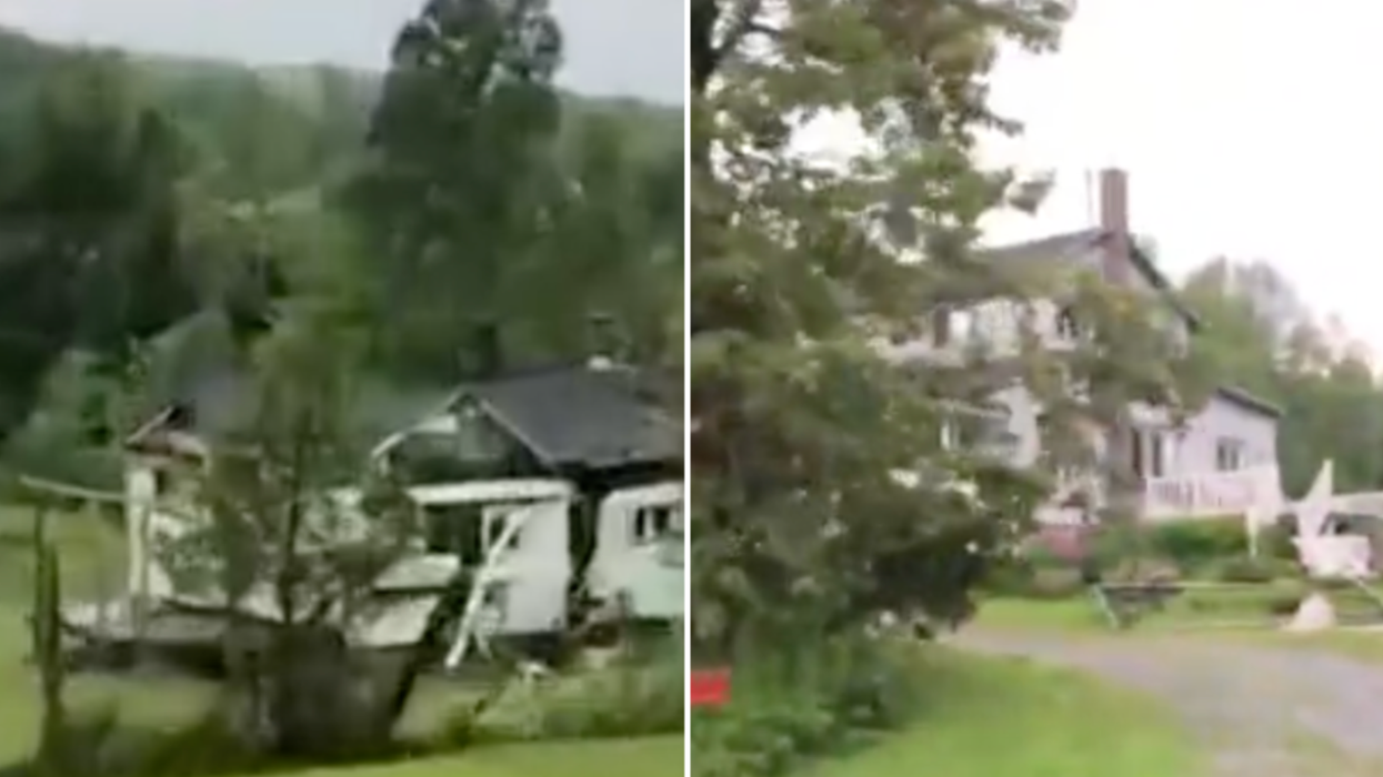 Les orages féroces ont causé d'importants dommages en Estrie (VIDÉO)