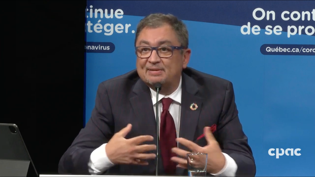 Horacio Arruda commente la plainte qu'il a déposée à la SQ la semaine dernière