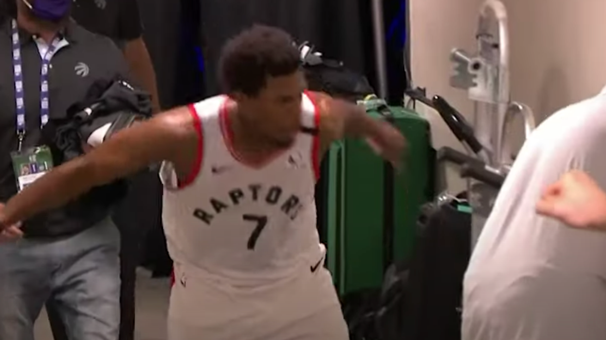 Twitter Can't Get Enough Of Kyle Lowry's Aggressive Butt Slap After Game 2