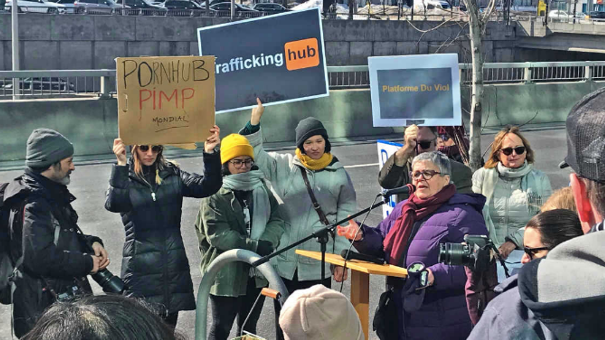 Une manifestation pour fermer Pornhub aura lieu à Montréal cette semaine