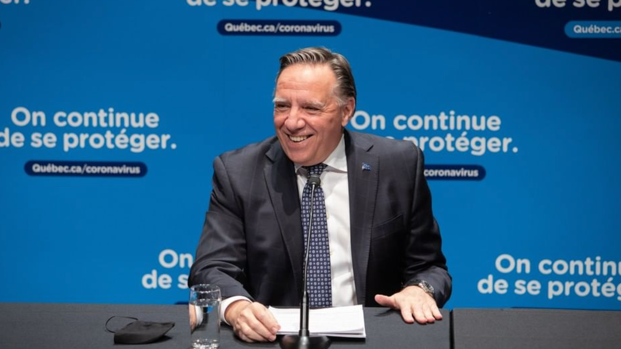 François Legault lance une flèche aux manifestants s'étant trompés de maison à Montréal