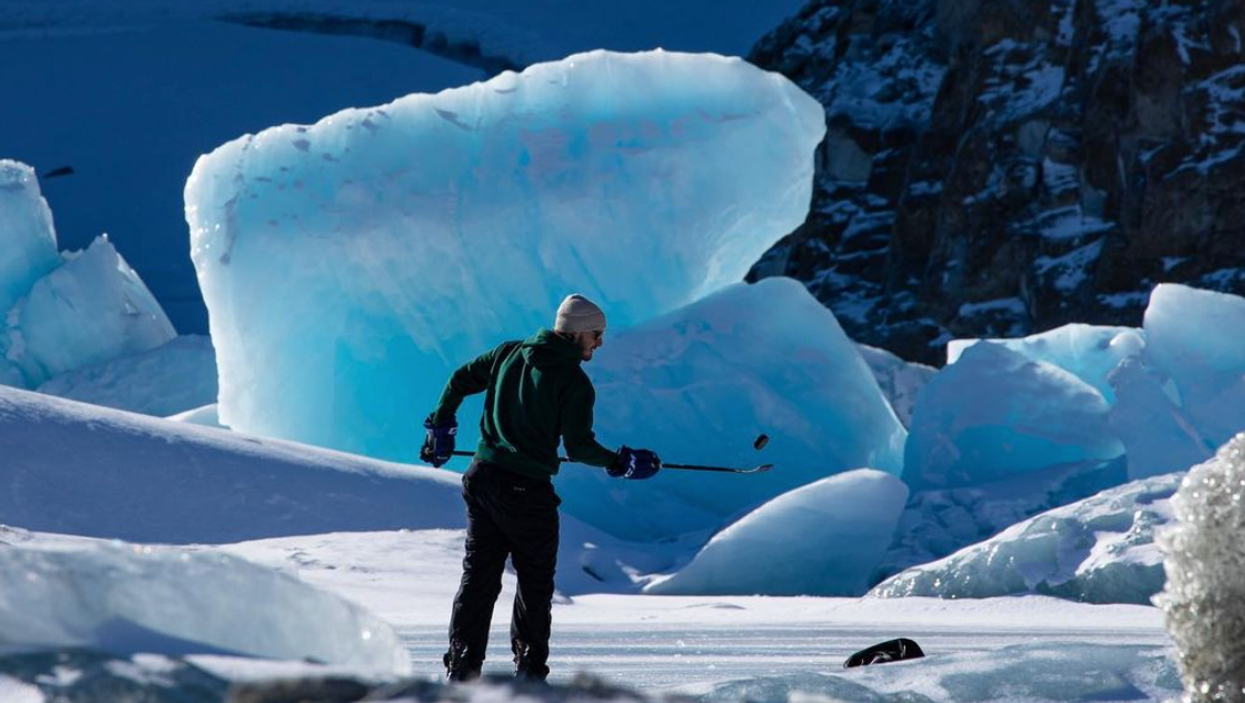 Canucks Players Took A Helicopter To A Breathtaking Mountaintop Ice Rink In BC (PHOTOS)