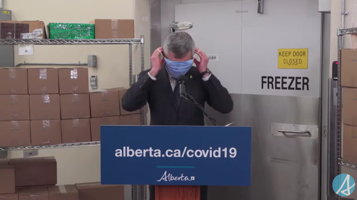 An Alberta Minister Is Going Viral On TikTok For Putting On His Mask In The Wildest Way