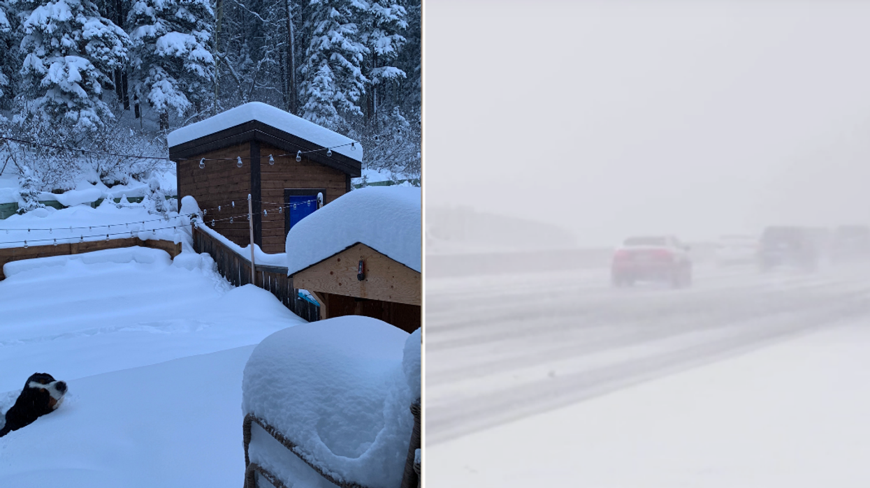 Alberta Got A Massive Dump Of Snow Overnight & There's Even More To Come (PHOTOS)