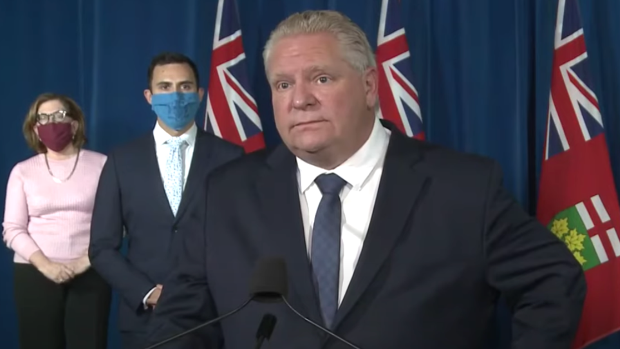 Doug Ford Says The UK's New Strain Of COVID-19 Is A Massive Threat