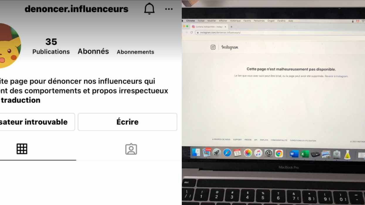 Le compte Instagram controversé qui dénonce les influenceurs québécois a disparu