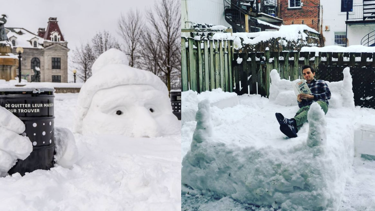 19 photos impressionnantes des sculptures de neige faites par les Montréalais