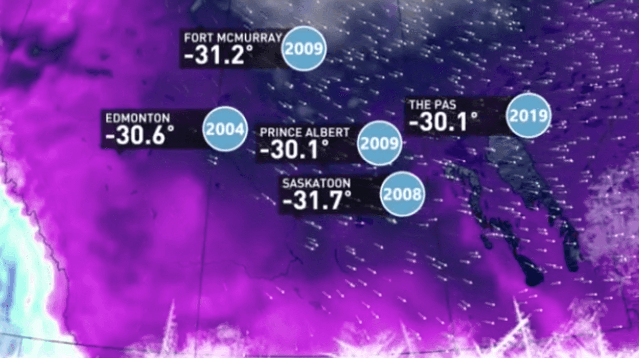 Alberta Is In For The Coldest Temps In 17 Years When The 'Dangerous' Polar Vortex Hits
