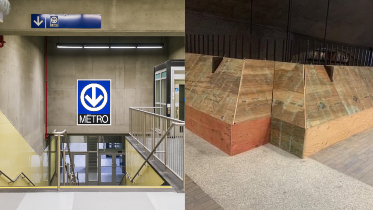 Des bancs condamnés dans cette station de métro à Montréal sèment la controverse