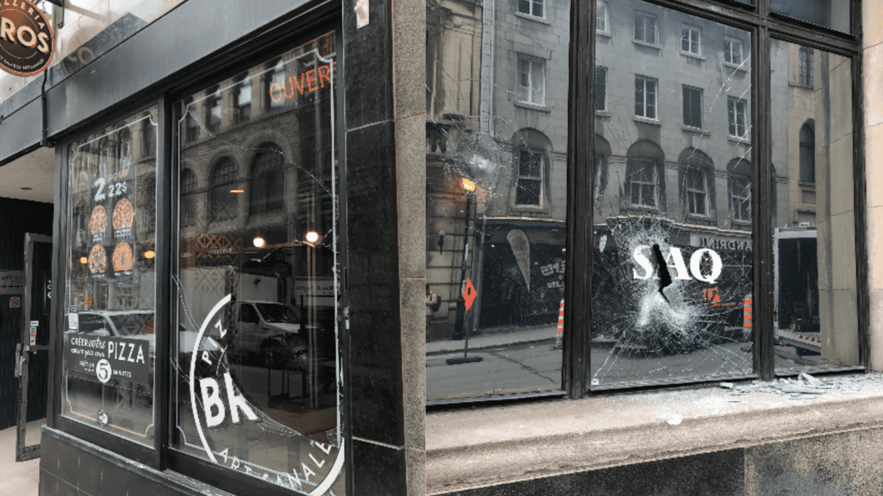 Des commerçants victimes de la manif à Montréal expliquent l'ampleur des dégâts (PHOTOS)