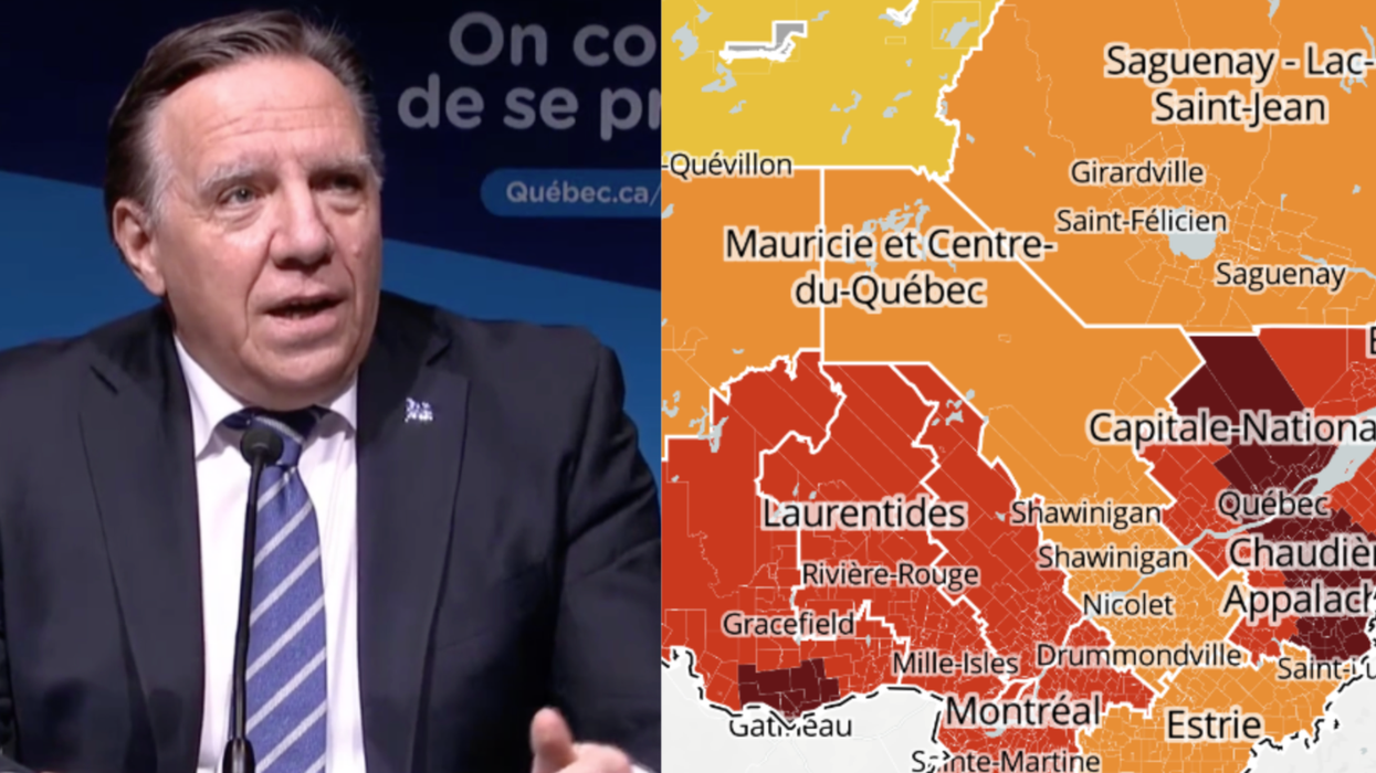 Les mesures spéciales d'urgence prolongées dans les régions en « rouge foncé » au Québec