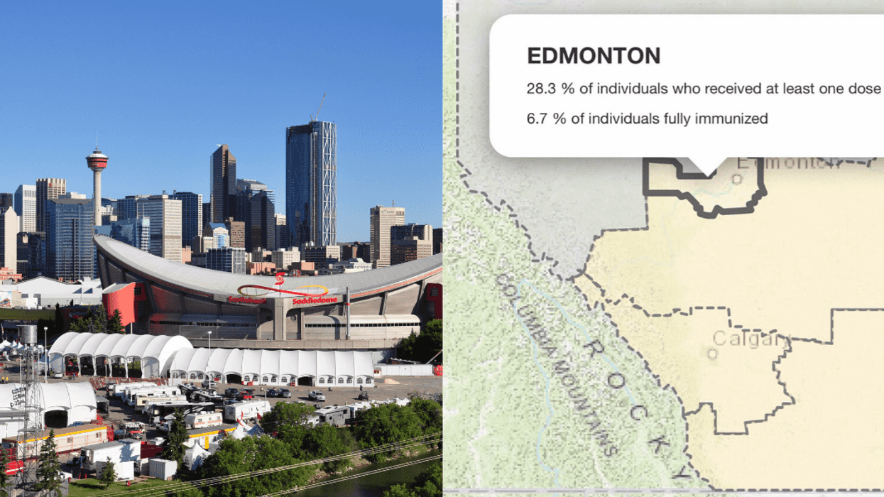Calgary & Edmonton Are Going Head To Head In A 'Battle Of Alberta' For Vaccination Uptake