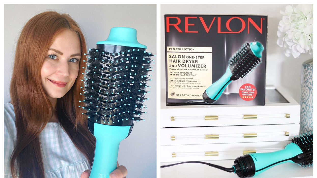 The Mega Popular Revlon Blow Dryer Brush Is Now On Sale & Comes In A Cute Mint Colour